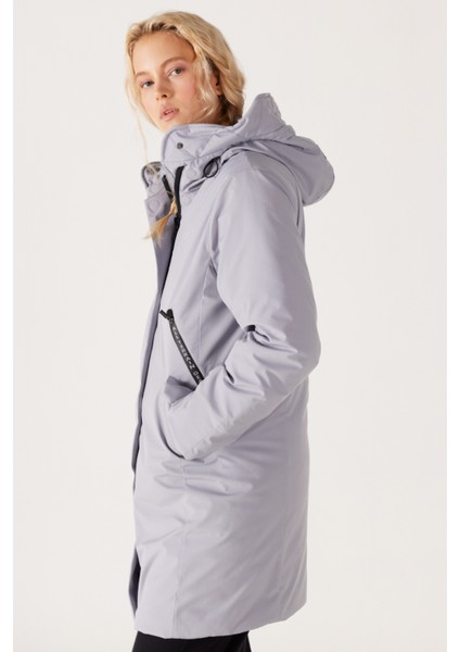 All Terrain Gear Relaxed Fit Geniş Kesim Kapüşonlu Açık Gri Parka Ceket fiyatları