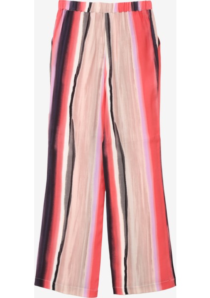 Yüksek Bel Geniş Fit Somon Kadın Pantolon 4ZDNLF05F fiyatları