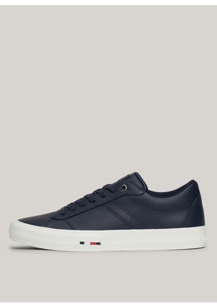 Tommy Hilfiger Lacivert Erkek Sneaker Th Hı Vulc Street Rwb Lth Low