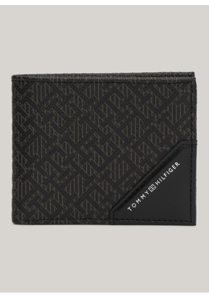 Tommy Hilfiger Siyah Erkek Cüzdan Th Monogram Mını Wallet