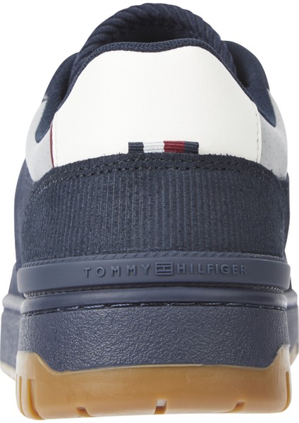 Tommy Hilfiger Lacivert Erkek Sneaker Th Basket Street Lth