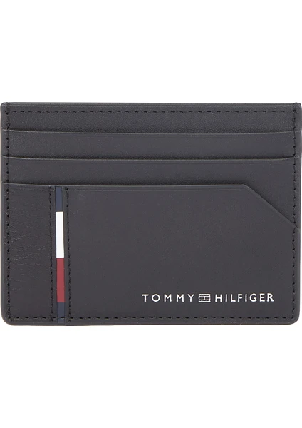 Tommy Hilfiger Siyah Erkek Kartlık Th Casual cc Holder