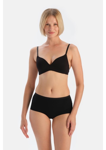 Siyah 5141KC Dikişsiz Korse Etkili Külot