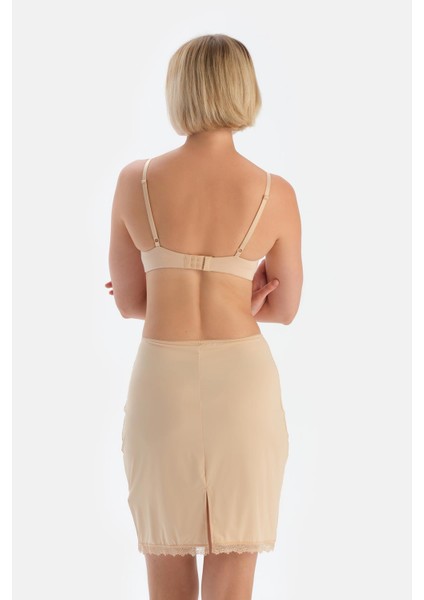 Ten 4013KC Etek Ucu Dantelli Mıdı Jupon fiyatları