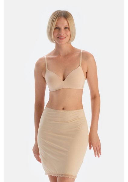 Ten 4013KC Etek Ucu Dantelli Mıdı Jupon fırsatları