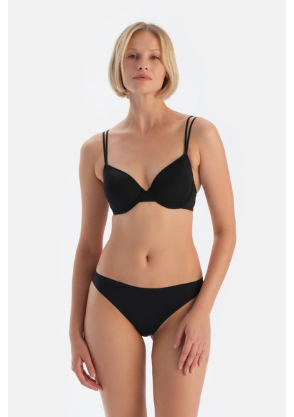Siyah 5143KC Lazer Kesim Tanga Külot