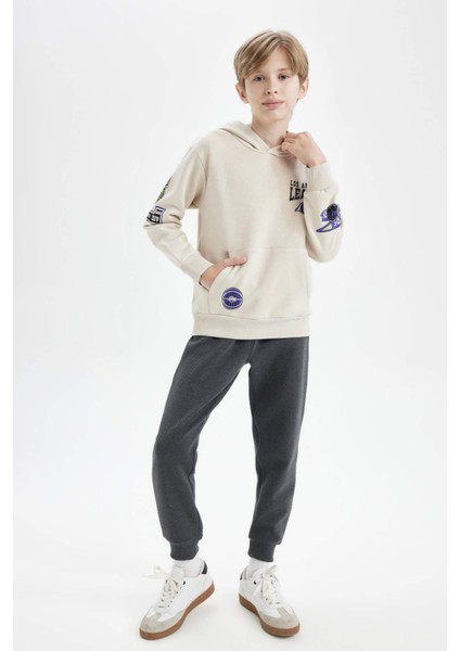 Erkek Çocuk NBA Los Angeles Clippers Kapüşonlu Sırt Baskılı Sweatshirt D3122A824AU fiyatları