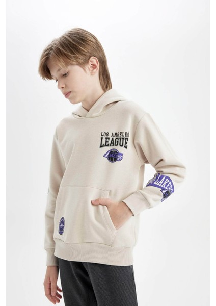 Erkek Çocuk NBA Los Angeles Clippers Kapüşonlu Sırt Baskılı Sweatshirt D3122A824AU fırsatları