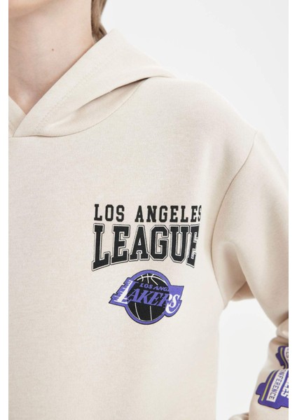 Erkek Çocuk NBA Los Angeles Clippers Kapüşonlu Sırt Baskılı Sweatshirt D3122A824AU indirimleri