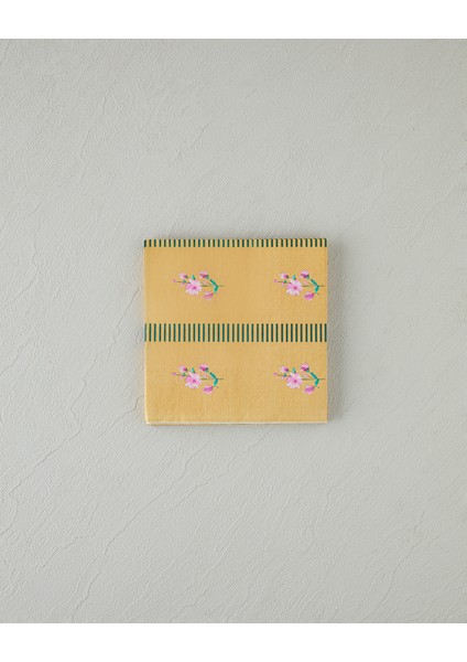 Retro Blossom Kağıt 20'li Kağıt Peçete Turuncu