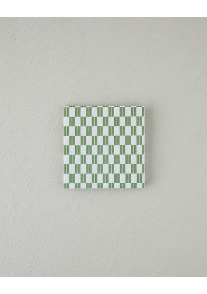 Retro Trellis Kağıt 20'li Kağıt Peçete Yeşil