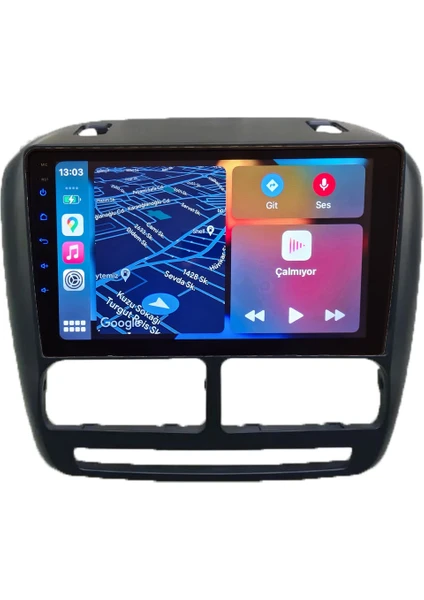 Fıat Doblo(2010-2014 Yıl)2Gb Ram +32Gb Rom Hafıza Multimedya Android Sürüm 13 Kablosuz Carplay Navigasyon 9 Inç Ekran Çerçeve ve arka görüş kamerası ile