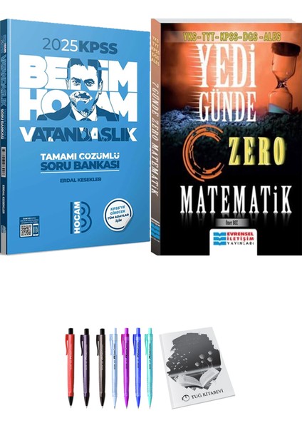 Yedi Günde Zero Matematik - 2025 Kpss Vatandaşlık Soru Bankası