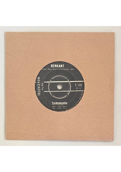 Berkant Samanyolu - Özledim Seni 45 Lik Plak (Orjinal Dönem Baskı 45 Lik Plak)
