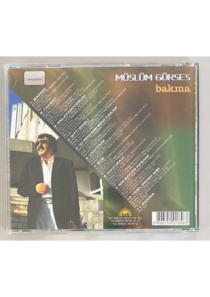 Müslüm Gürses Bakma CD (Orjnal Dönem Baskı Cd)