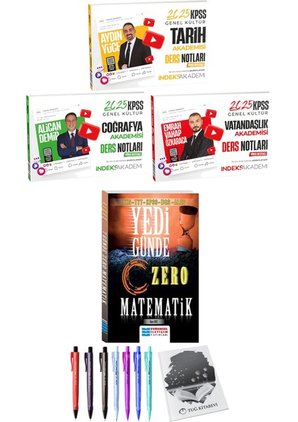 Yedi Günde Zero Matematik - 2025 Kpss Tarih Coğrafya Vatandaşlık Akademisi Video Ders Notları