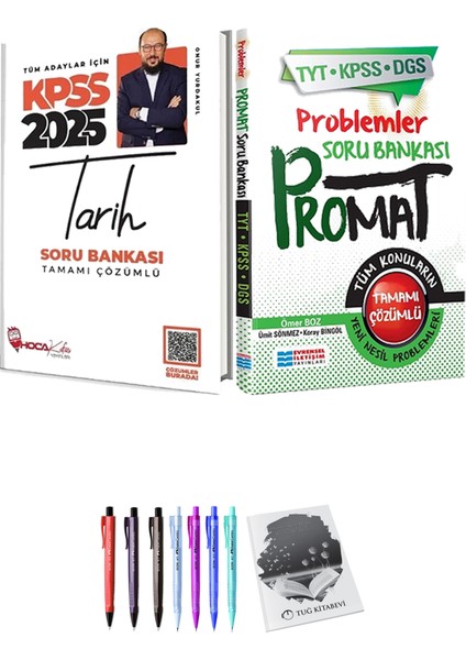 Hoca Kafası Yayınları Promat Problemler Soru Bankası - Hoca Kafası 2025 Kpss Tarih Soru Bankası