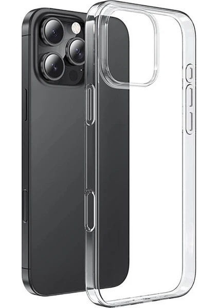 Apple iPhone 16 Pro Kılıf Kamera Korumalı Şeffaf Yumuşak Silikon Kılıf