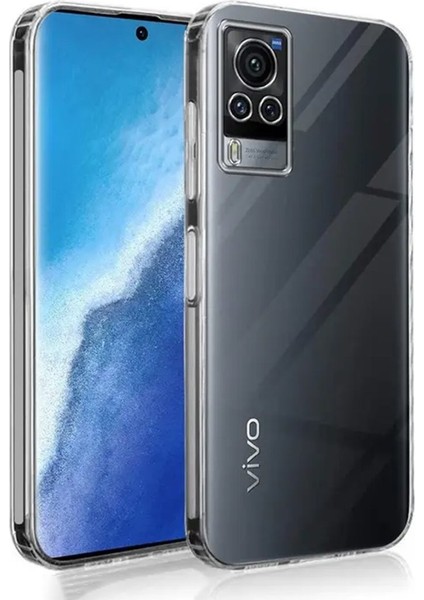 Vivo V30 Kılıf Kamera Korumalı Şeffaf Yumuşak Silikon Kılıf