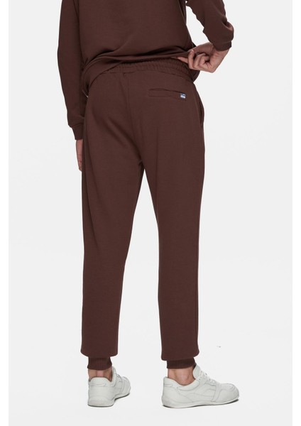 Luskın Kahve Daralan Kesim Baskılı Standard Fit Erkek Eşofman Alt fırsatları