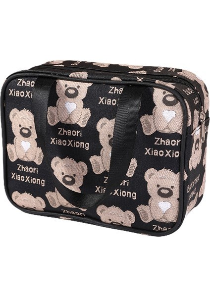 Büyük Kapasiteli Taşınabilir Kozmetik Çantası Saklama Çantası, B (Yurt Dışından)