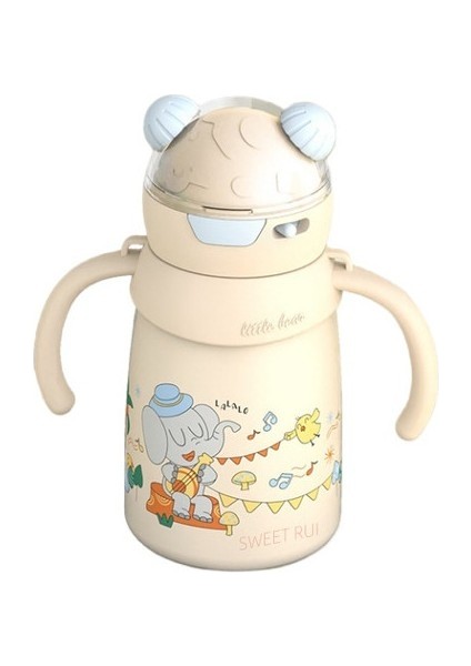 Paslanmaz Çelik Yalıtımlı Pipetli Su Şişesi 400ML (Yurt Dışından)