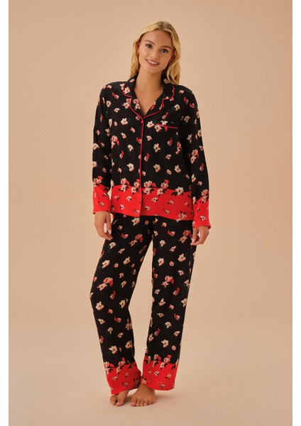 Fiesta Gömlek Yaka Pijama Takımı