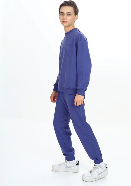 Erkek Çocuk Iki Ip Bisiklet Yaka Nakışlı Eşofman Takımı fiyatları