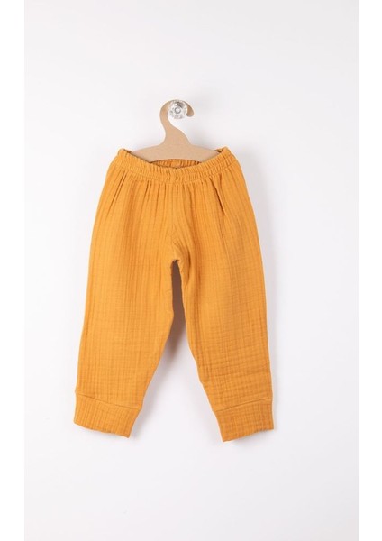 Bebek Müslin Beli Lastikli Pantolon Pamuk BNL-0014