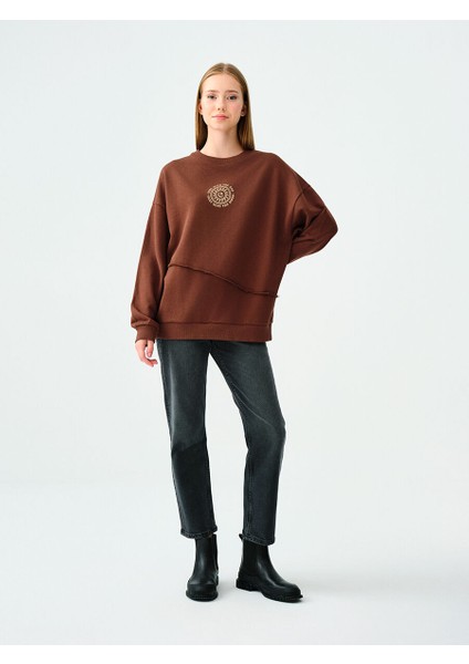 Oversize Kadın Sweatshirt