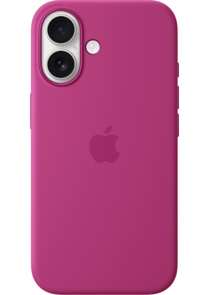 iPhone 16 Silicone Case With Magsafe - Fuchsia