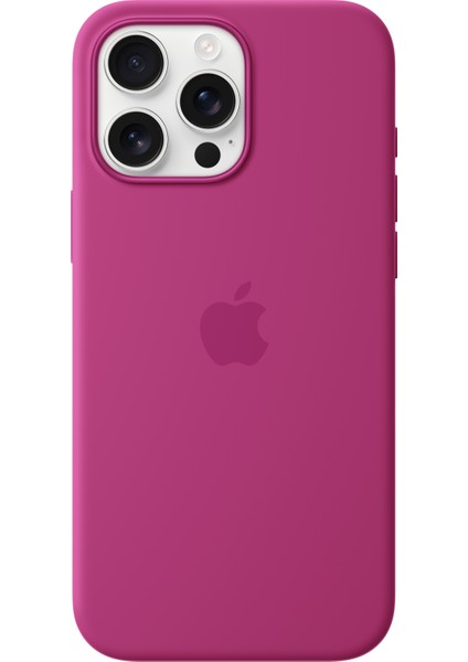 iPhone 16 Pro Max Silicone Case With Magsafe - Fuchsia