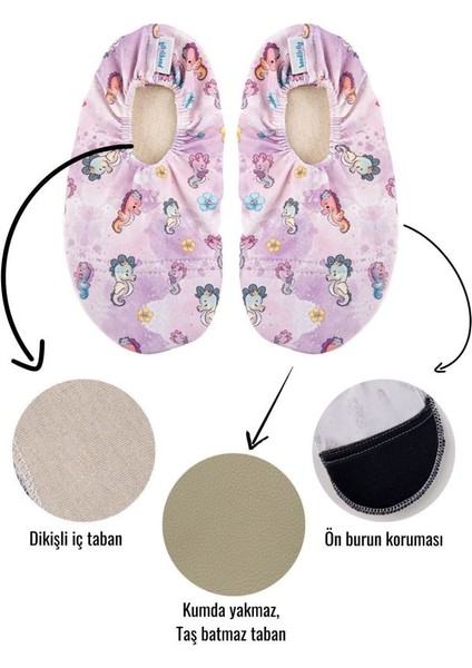 Denizatı Desenli Kaydırmaz Çocuk Deniz Ayakkabısı BNL-0026 modelleri