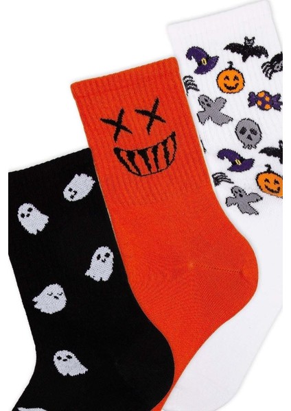 Unisex Halloween 3lü Kutulu Soket Çorap 2 ONL-02630