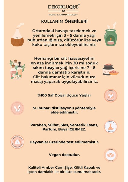 Nioli Uçucu Yağı %100 Saf & Doğal Aromaterapi Buhurdanlık Difüzör Cilt Bakım Yağı 10 ml