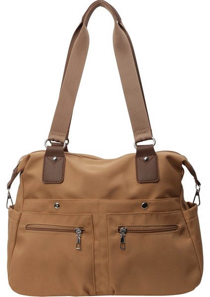 Büyük Kapasiteli Moda Banliyö Çantası 2024 Yeni Tuval Çok Yönlü Omuz Çantası Modaya Uygun Gündelik Seyahat Çantası (Yurt Dışından)