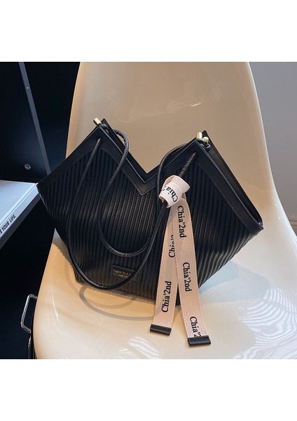 Kadın Çantaları 2024 Bahar Yeni Rahat Çok Yönlü Büyük Kapasiteli Işe Gidiş Çantası Kore Tarzı Moda Omuz Çantası (Yurt Dışından)