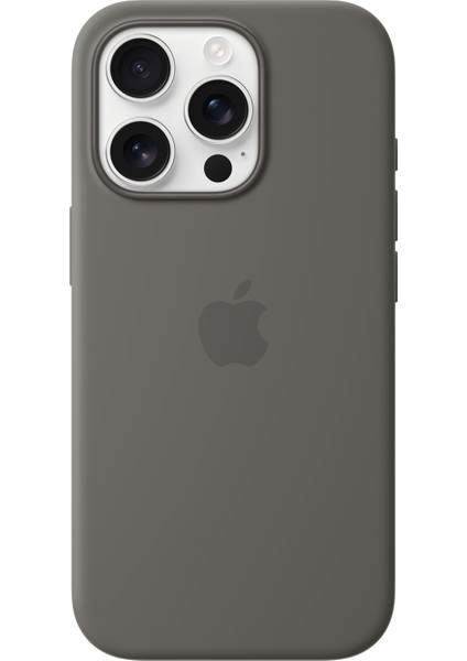 iPhone 16 Pro Silicone Case With Magsafe - Stone Gray