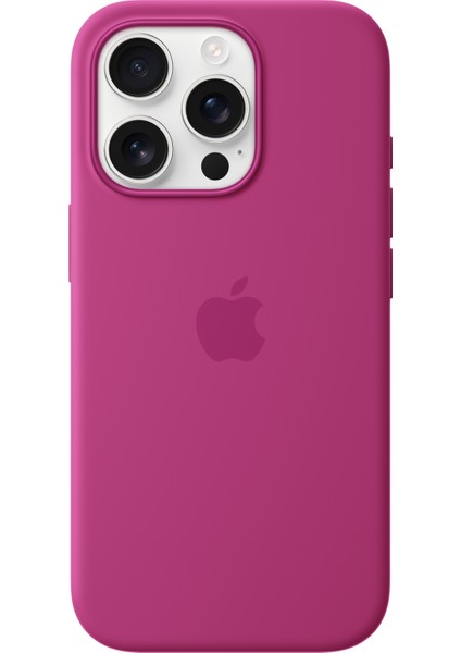 iPhone 16 Pro Silicone Case With Magsafe - Fuchsia