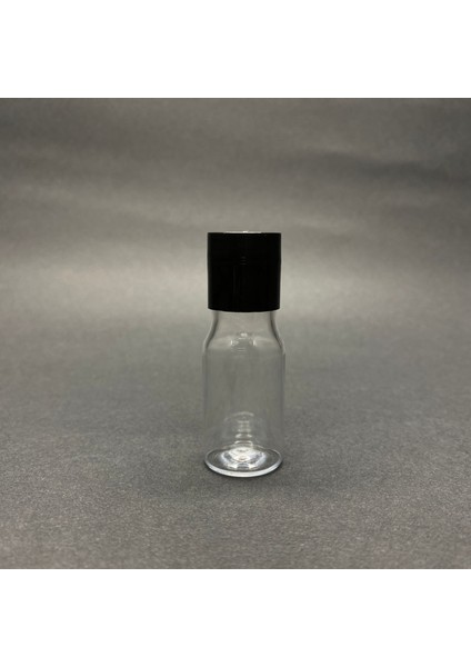 10 Cc Pet Şişe - Siyah Sızdırmaz Kapaklı - 10 Ml Plastik Buklet Şişe X 10 Adet