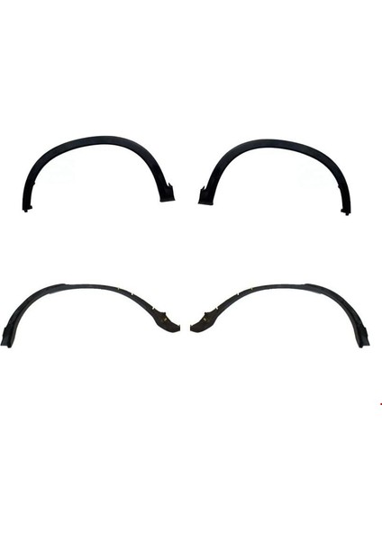 - Ön-Arka Çamurluk Bakalit Tkm ( 4 Parça) Crv 2012- - 74115-T0A/74165-T0A/74450-T0A-H01