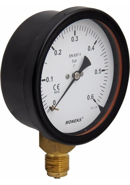 Ø100 / 0-10 Bar Alttan Çıkışlı Kazan Manometresi 1/2''