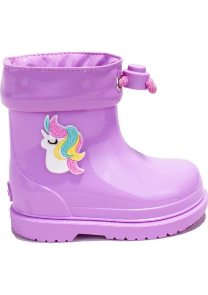 W10253CN Bimbi Unicornio Lila Ortopedik Kız Çocuk Yağmur Çizme