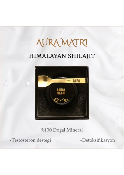 Aura Matri Himalayan Saf Shilajit | Yüksek Fulvik Asit Oranı | Himalaya Kaynaklı | 20 gr (100PORSIYON)