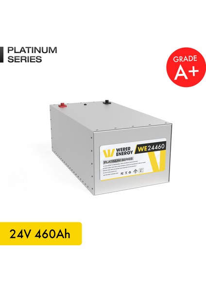 24V 460Ah LiFePO4 Platinum Series Bluetooth'lu Lityum Demir Fosfat Akü