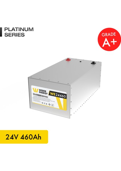 24V 460Ah LiFePO4 Platinum Series Bluetooth'lu Lityum Demir Fosfat Akü