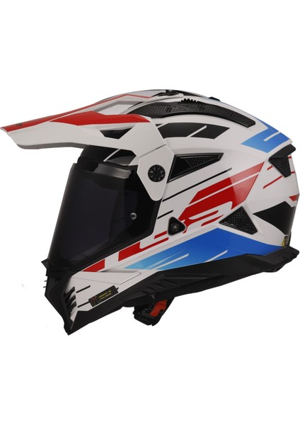 Pıoner 2 Namıb Beyaz-Mavi-Kırmızı Kask fiyatları