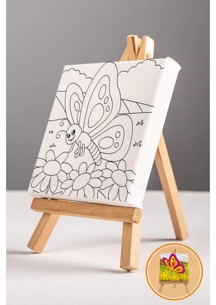 Sevimli Kelebek, Çocuk Eğitici Tuval Boyama Hobi Seti modelleri