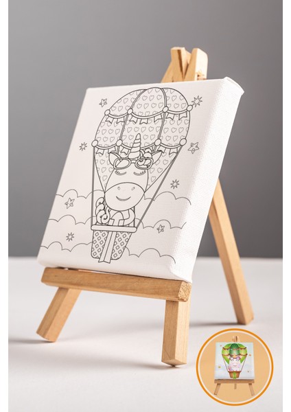 Sevimli Unicorn, Çocuk Eğitici Tuval Boyama Hobi Seti modelleri