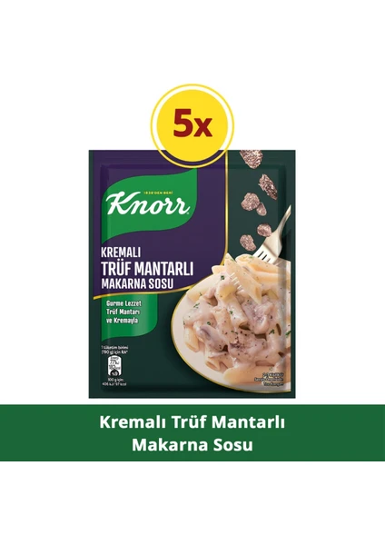 Kremalı Trüf Mantarlı Makarna Sosu 52g x5